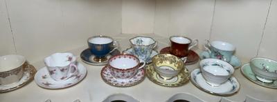 English Bone China Teacups & Plates