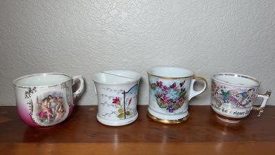 Limoges & Hand Painted Shaving Mugs