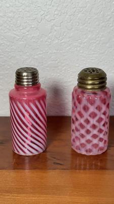 Fenton & EAPG Cranberry Glass Shakers