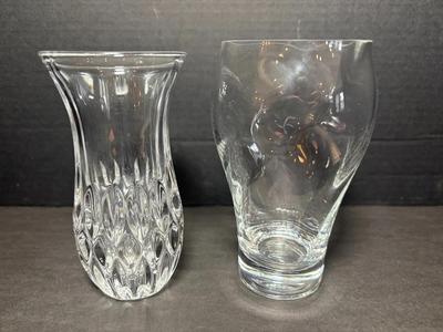 Gorham Althea & Lenox Optic Swirl Vases