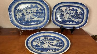 Chinese Cantonware Serving Platters