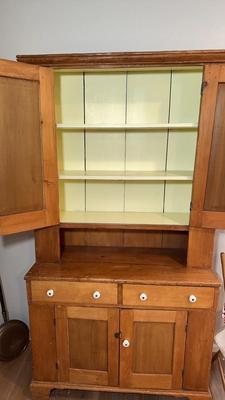 Butternut Antique Stepback Cabinet