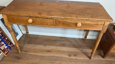 Early American Maple Double Writing Table