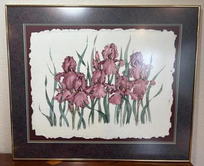 Bonnie Elvidge Watercolor Iris Painting