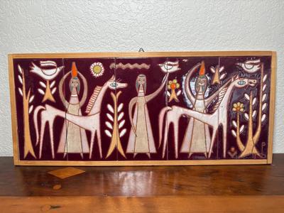 Panos Valsamakis Greek Composition of Handmade Tile Art