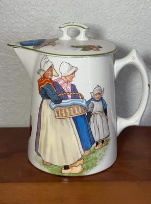 Edwin M. Knowles Vitreous China Dutch Lidded Pitcher