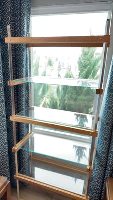 Mid Century Glass Display Shelving