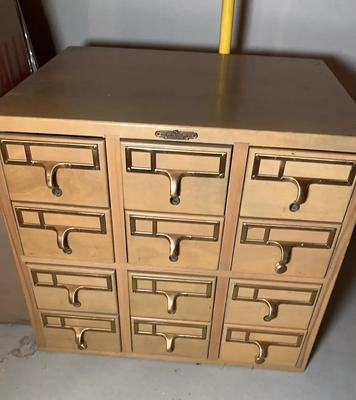 Remington Rand Library Vintage Card Catalog