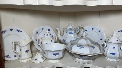 Adderley Blue Thistle Antique Serving Ware