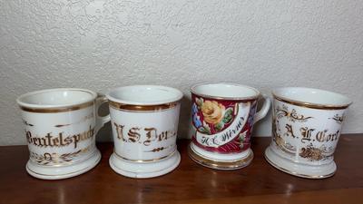 Family Victorian Era Personalized Shaving Mugs