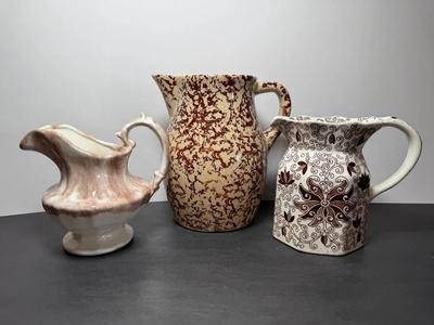 Robinson Ransbottom Pottery Co (RRP Co.), Cape Cod Yankee & Mason's Patent Ironstone Pitchers