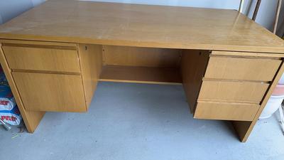 Alma Vintage Blond Desk