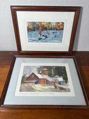 “A Joyous Christmas” by the Webbs Watercolor Painting & More
