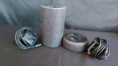 PAIR OF AMAZON ECHO SMART ASSISTANTS