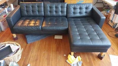 MCM LEATHER SOFA