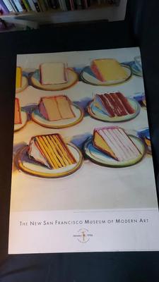THE NEW SAN FRANCISO MOMA POSTER "CAKE SLICES" BY WAYNE THIEBAUD