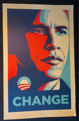 SHEPARD FAIREY "CHANGE" NUMBERED PRINT