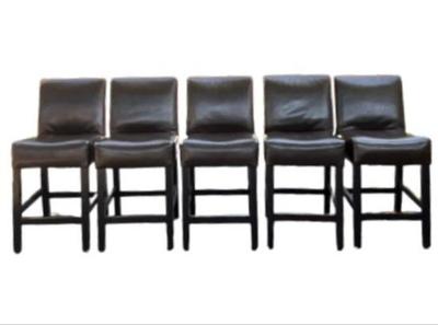 Sale Photo Thumbnail #65: Faux Leather Bar Chairs