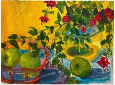 Sale Photo Thumbnail #13: Original Painting On Stretch Canvas- Unsigned But Possibly By Britt Bair