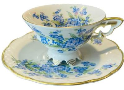 Sale Photo Thumbnail #107: Bavarian Porcelain Cup & Saucer - Signed "mitterteich Bavaria - Germany"