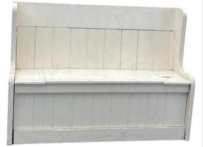 Sale Photo Thumbnail #53: Vintage Lift Top Bench With Interior Storage