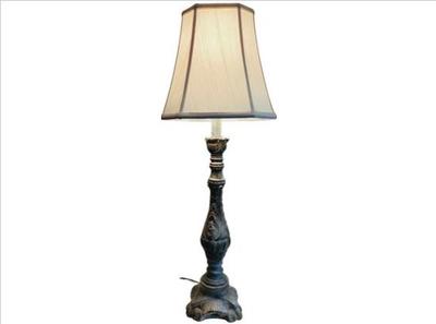 Sale Photo Thumbnail #76: Cast Stone Table Lamp & Coordinating Fabric Shade