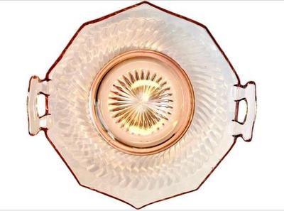 Sale Photo Thumbnail #151: Pink Depression Glass Bowl - Twisted Optic Pattern