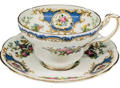 Sale Photo Thumbnail #105: English Porcelain Cup & Saucer - Signed "Foley - 'Broadway' Made In England"