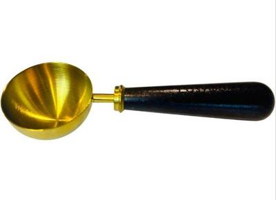 Sale Photo Thumbnail #136: Brass Scoop With Wooden Handle
