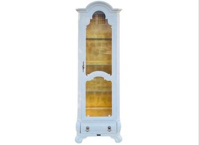 Sale Photo Thumbnail #45: French Provincial Electrified Curio Cabinet - Signed Weiman