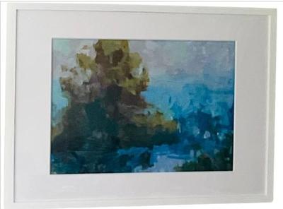 Sale Photo Thumbnail #20: Original Oil On Board - By Darien Artist Britt Baer - Marshland