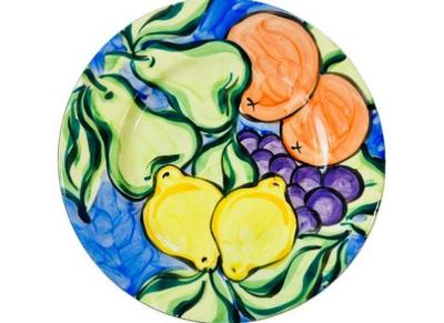 Sale Photo Thumbnail #116: Handmade & Painted Pottery Plate - Signed "Annie Doherly"