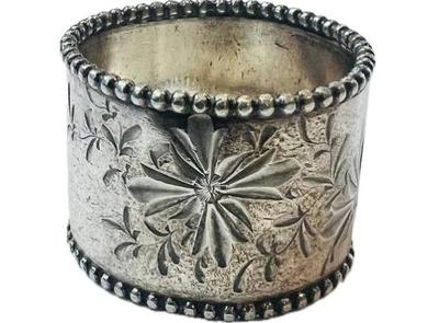 Sale Photo Thumbnail #84: Antique Silver Plate Napkin Ring