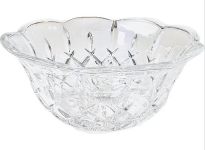 Sale Photo Thumbnail #26: Cut Crystal Scalloped Border Bowl