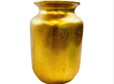 Sale Photo Thumbnail #112: Ceramic Vase With Gilt Finish