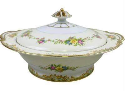 Sale Photo Thumbnail #99: Noritake Milroy 10" Diameter Covered Vegetable