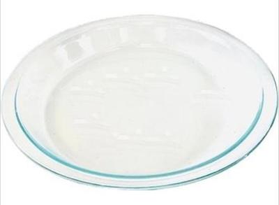 Sale Photo Thumbnail #138: Glass 9" Pie Plate - Signed "Fire King - Made In USA"