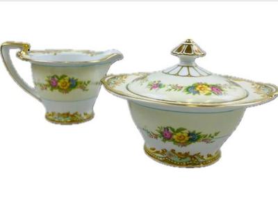 Sale Photo Thumbnail #101: Noritake Milroy Sugar & Creamer - 2 Pieces