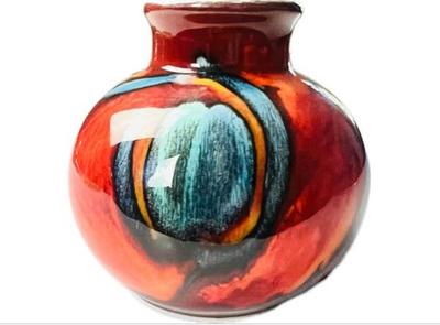 Sale Photo Thumbnail #109: English Artisan Pottery - Poole Delphis Vase - Signed "Poole Pottery England"