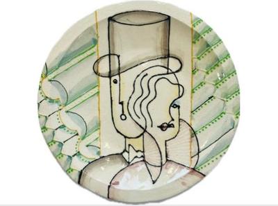 Sale Photo Thumbnail #117: Handmade Artisan Pottery Plate - Signed On Base