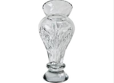 Sale Photo Thumbnail #28: Heavy Weight Cut Crystal Vase With Trophy Engraving