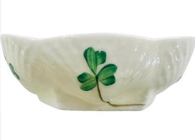 Sale Photo Thumbnail #106: Irish Belleek Shamrock Salt Cellar - Signed