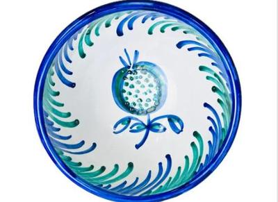 Sale Photo Thumbnail #103: Hand Painted 10" Pottery Bowl