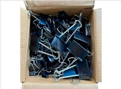 Sale Photo Thumbnail #160: Boxful Of Binder Clips - 3 Sizes - Lots Of Them!