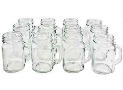 Sale Photo Thumbnail #61: 16 Ounce Mason Jars Glassware (12)