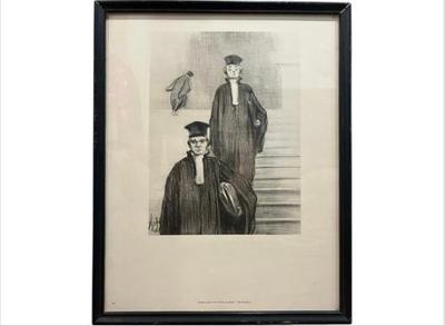 Sale Photo Thumbnail #45: Honore Daumier Lithograph 1847 (3 Of 7)