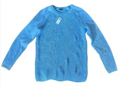 Sale Photo Thumbnail #199: New! Talbot's Cotton Contemporary Cable Knit Sweater With Crew Neck - Still Has Tags