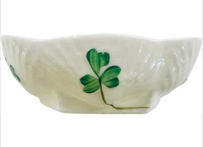 Sale Photo Thumbnail #107: Irish Belleek Shamrock Salt Cellar - Signed