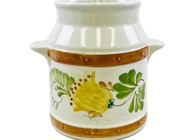 Sale Photo Thumbnail #123: Secla Portuguese Stoneware Crock - Signed Hand Made In Portugal - Secla