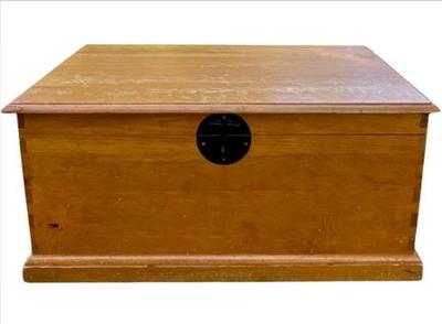 Sale Photo Thumbnail #4: Chinese Style Camphor Chest - Dovetailed With Black Iron Fittings